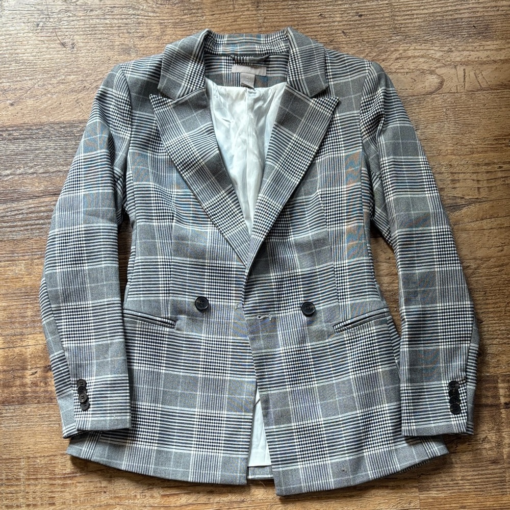 H&M Plaid Blazer